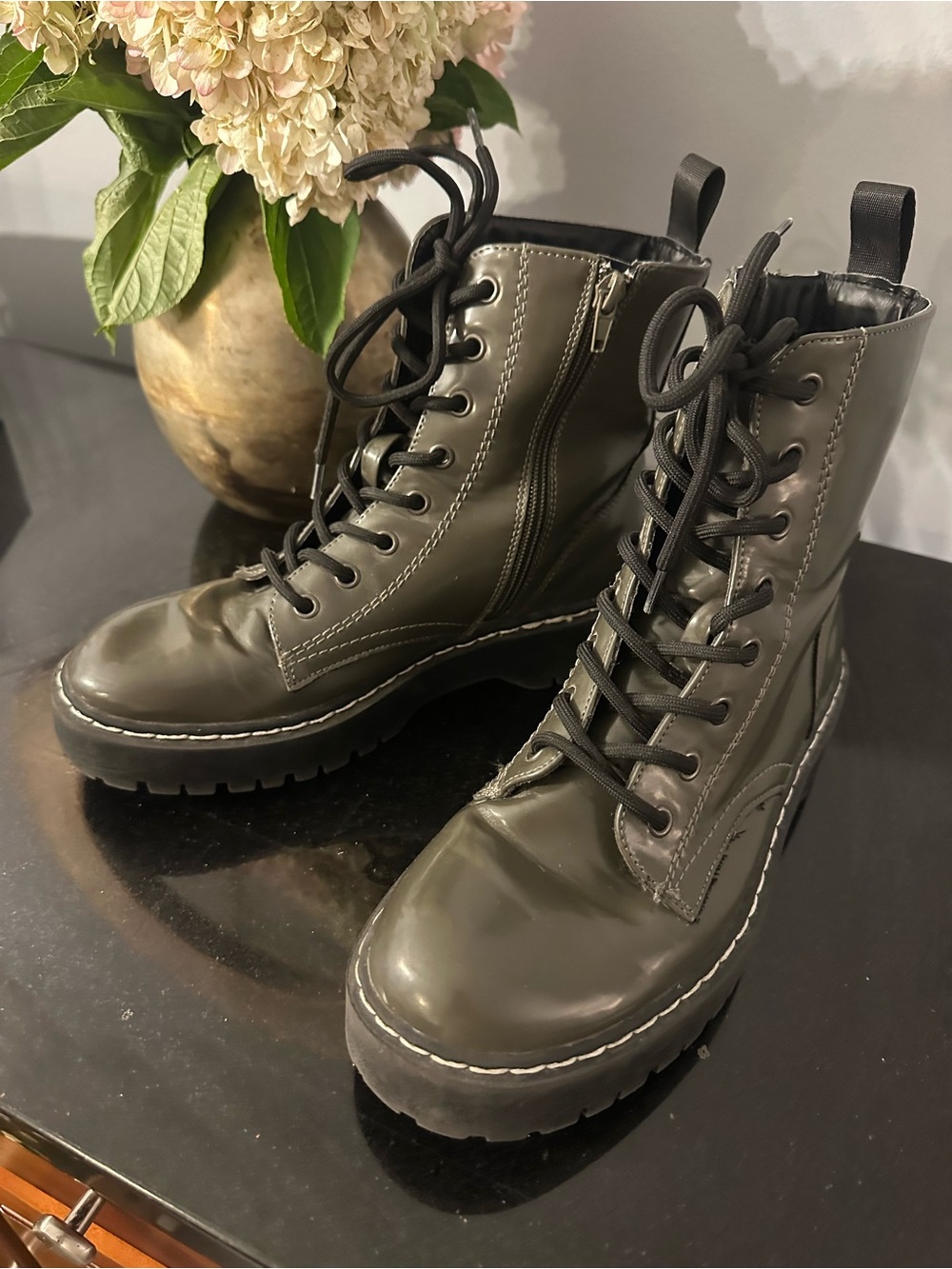 Sincerely Jules Women’s Lace-Up Combat Boots